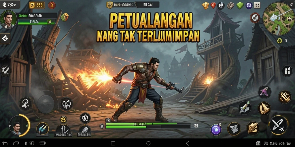 Skrinsut gameplay 73K yang memukau dan seru.