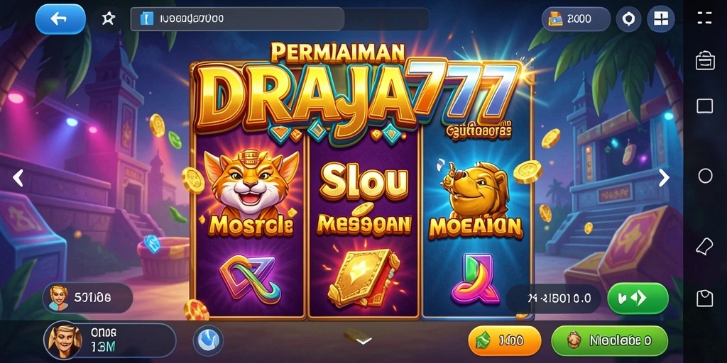 Tampilan menarik dari gameplay Slot DRAJA777.