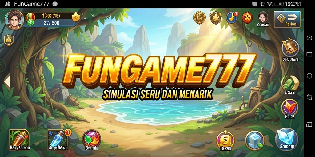 Tampilan gameplay seru di FUNGAME777 dengan misi yang menantang.