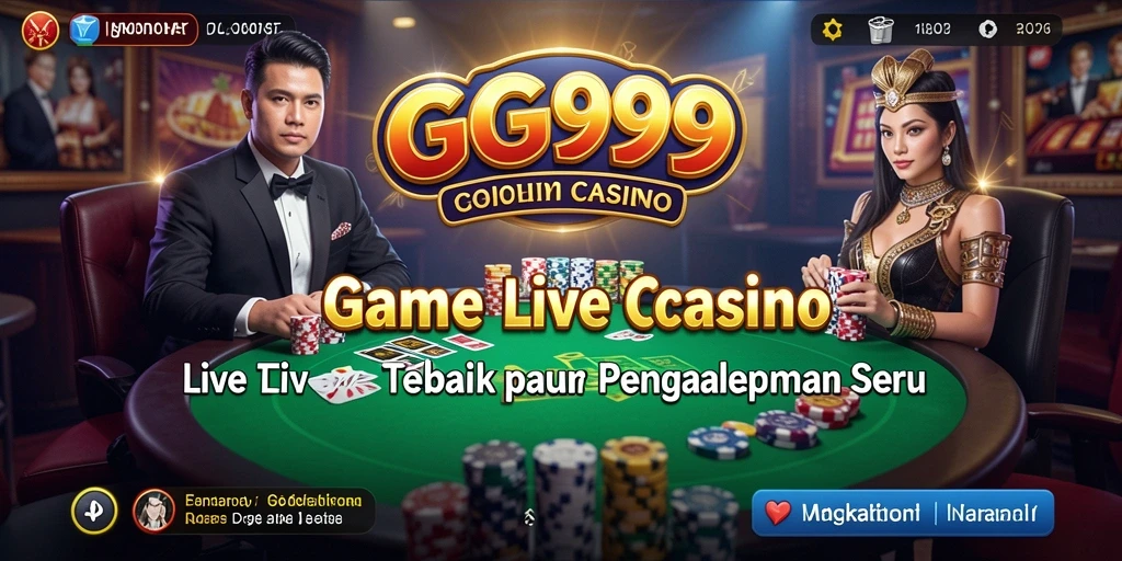 Tampilan gameplay Live Casino GG999 yang seru dan interaktif.