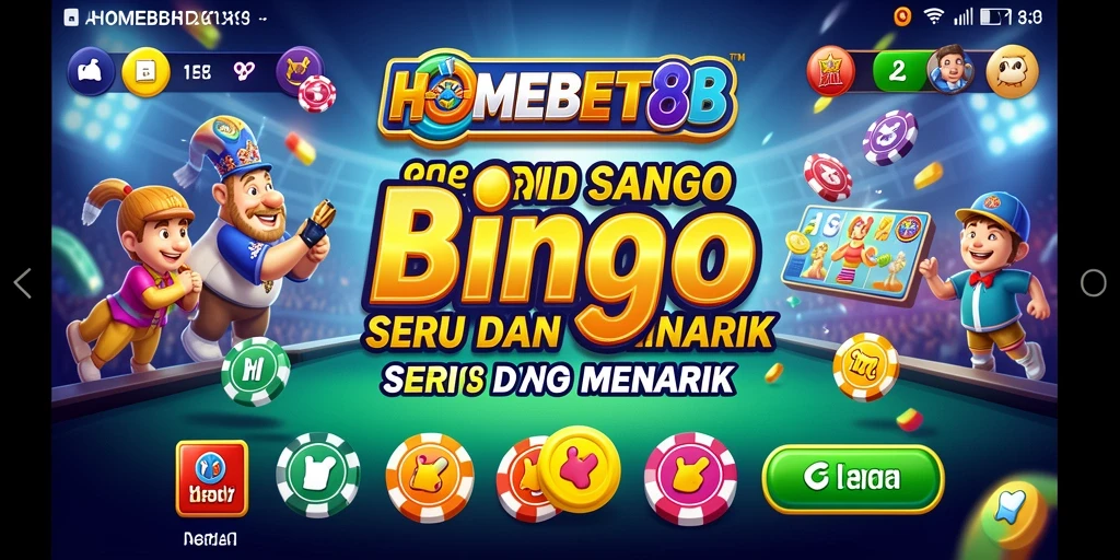 Tampilan visual menakjubkan dari gameplay Bingo di HOMEBET88.