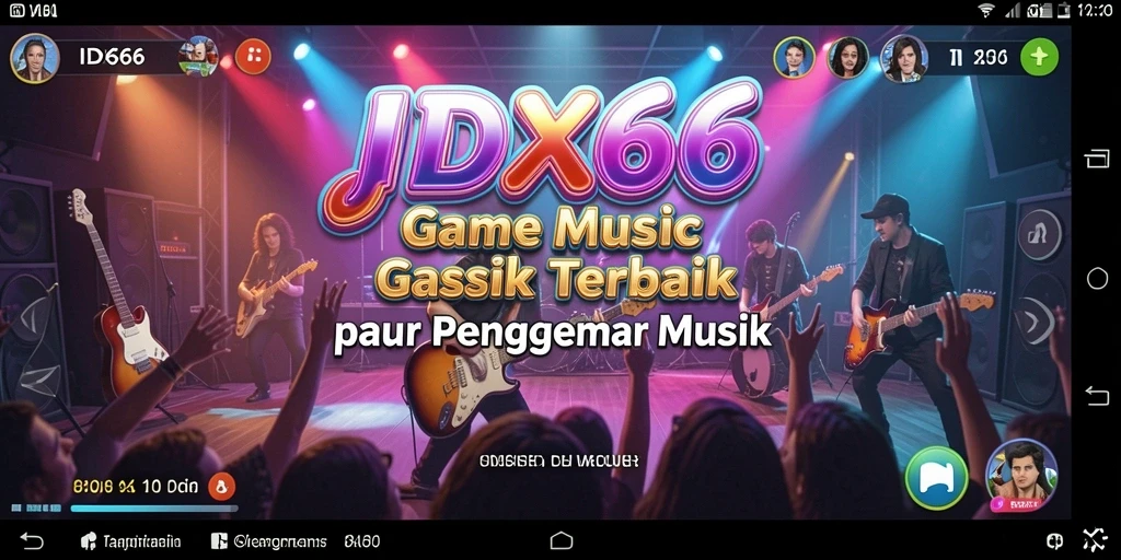 Tampilan gameplay interaktif IDX66 menampilkan elemen musik yang menarik.