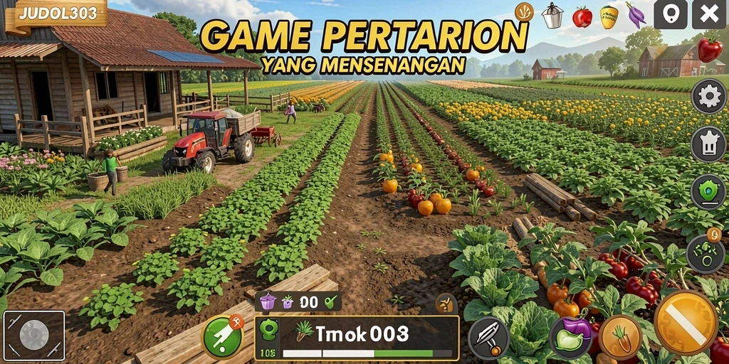 Gameplay menarik di JUDOL303 dengan berbagai tanaman dan hewan ternak.