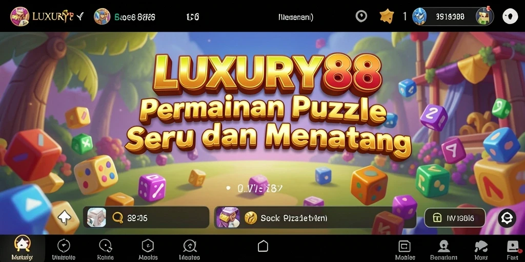 Tampilan gameplay LUXURY88 menampilkan tantangan puzzle yang menarik.