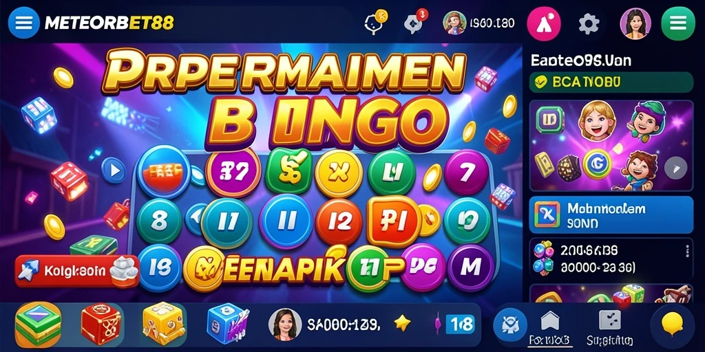 Tampilan gameplay METEORBET88 yang menarik dan penuh warna.