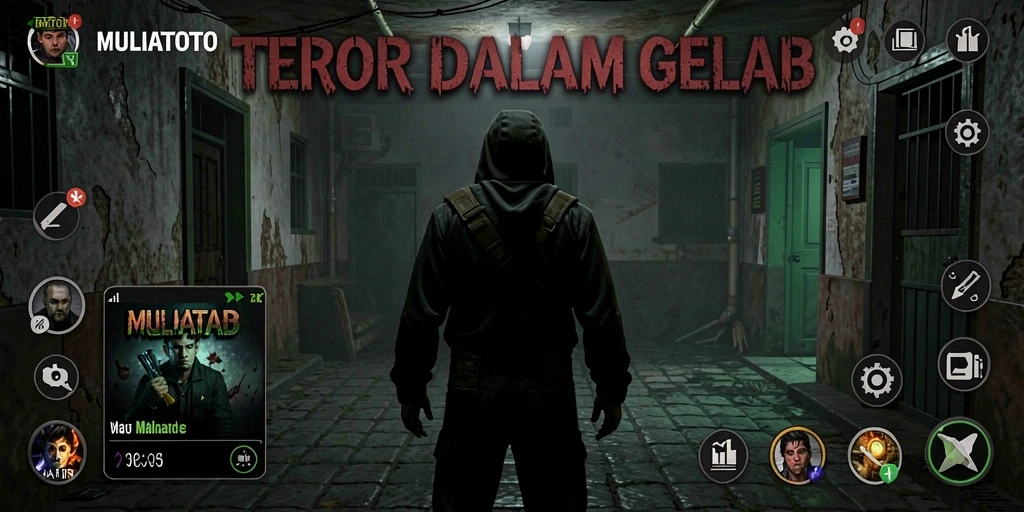 Gameplay menegangkan dalam suasana Horror yang gelap.