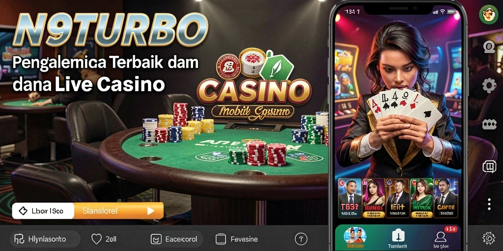 Tampilan menegangkan dari permainan Live Casino di N9TURBO.