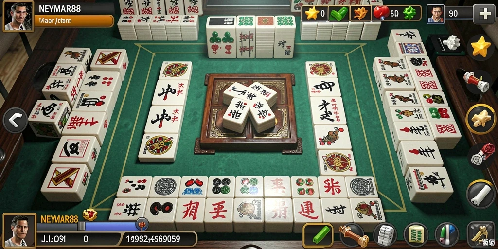 Tangkapan layar gameplay Mahjong yang menarik di NEYMAR88.
