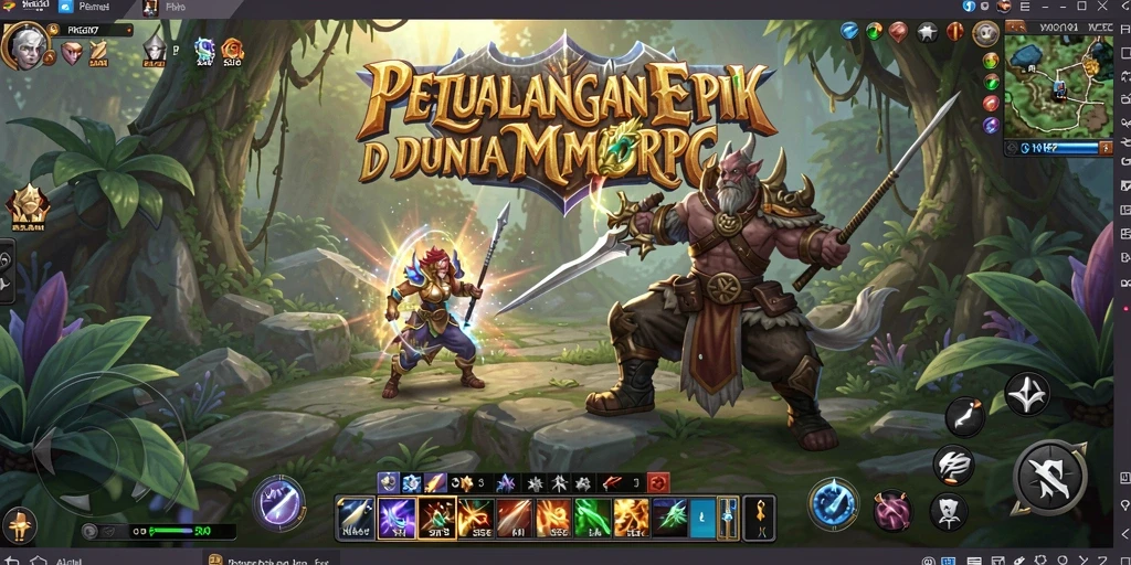 Screenshot PRG007 menampilkan aksi seru di dunia MMORPG.