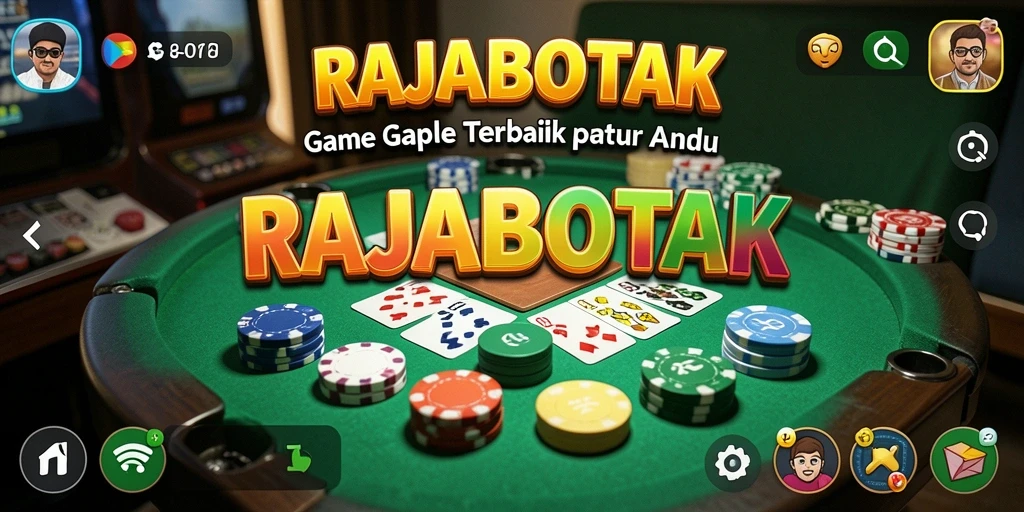Tampilan gameplay menarik dari game Gaple RAJABOTAK.