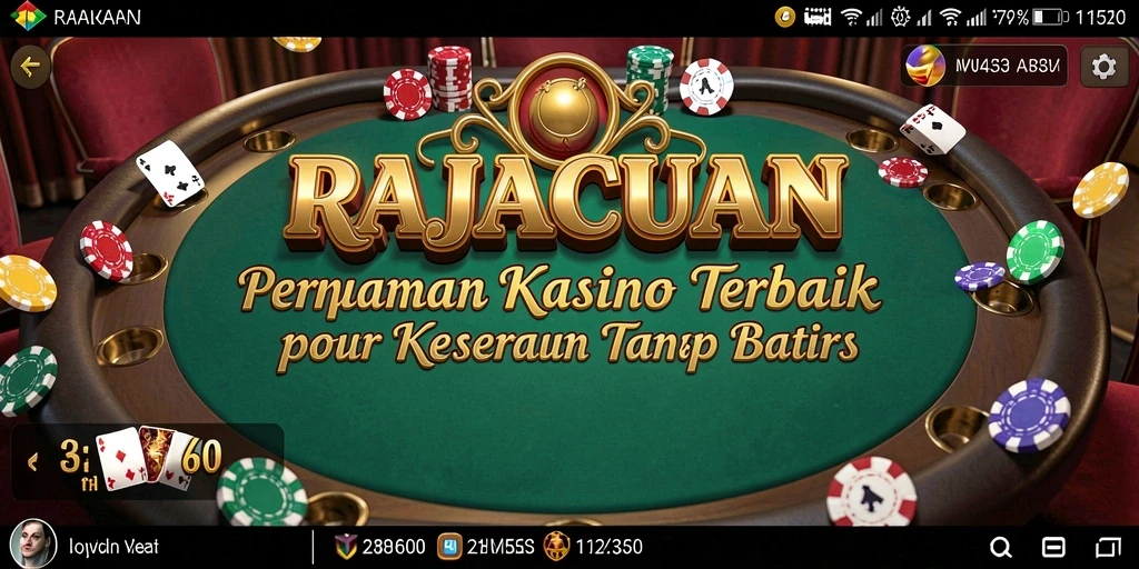 Tampilan gameplay seru di RAJACUAN dengan berbagai pilihan permainan Kasino.