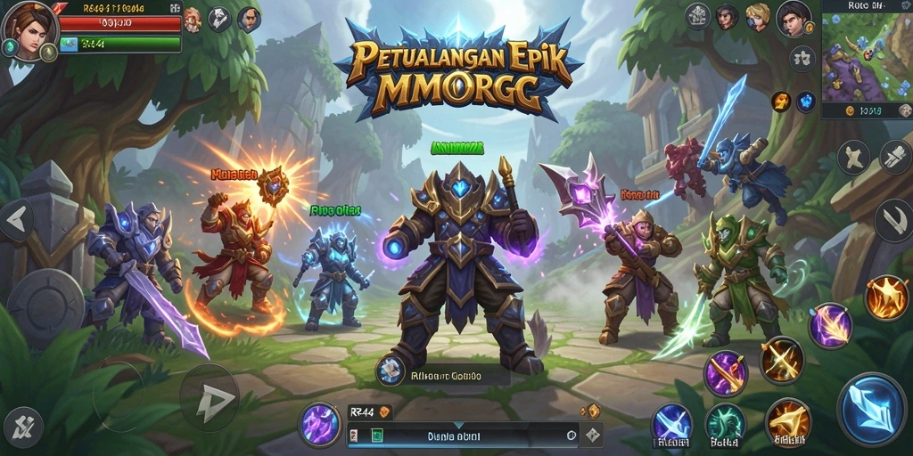 Gameplay seru dan menantang di dunia MMORPG RR44.
