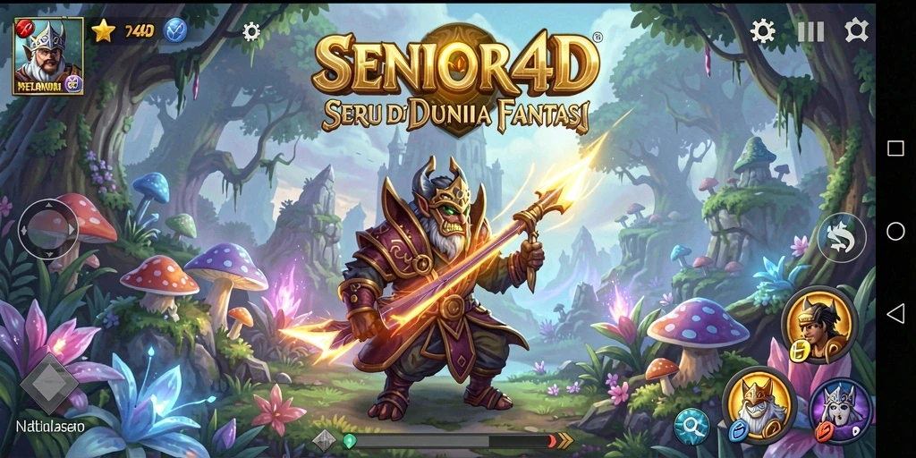 Tangkapan layar gameplay <strong>SENIOR4D</strong> menunjukkan aksi petualangan yang seru dan mendebarkan.