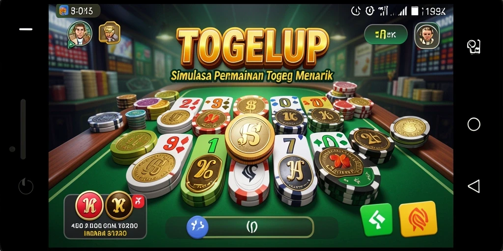 Screenshot gameplay TOGELUP dengan tampilan simulasi togel yang menarik.