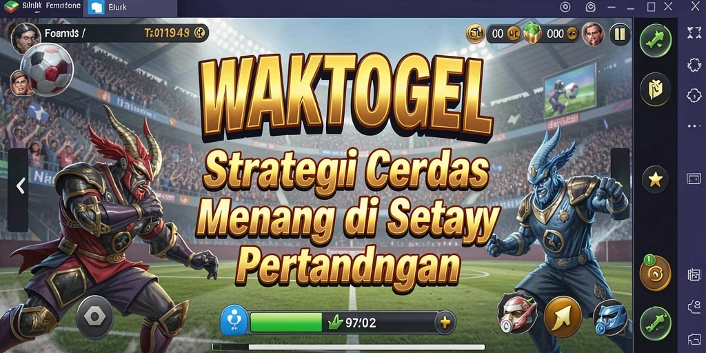 Screenshot gameplay WAKTOGEL menampilkan aksi strategi yang seru.