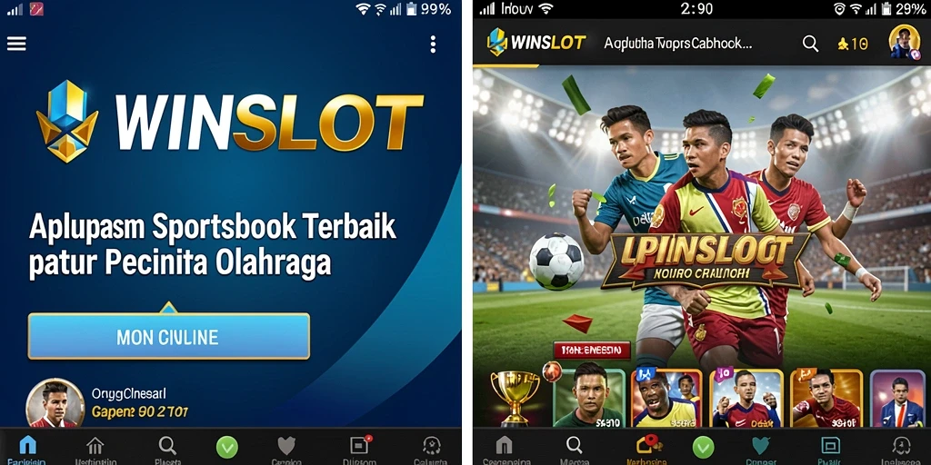 Tampilan antarmuka WINSLOT dengan berbagai opsi taruhan olahraga.